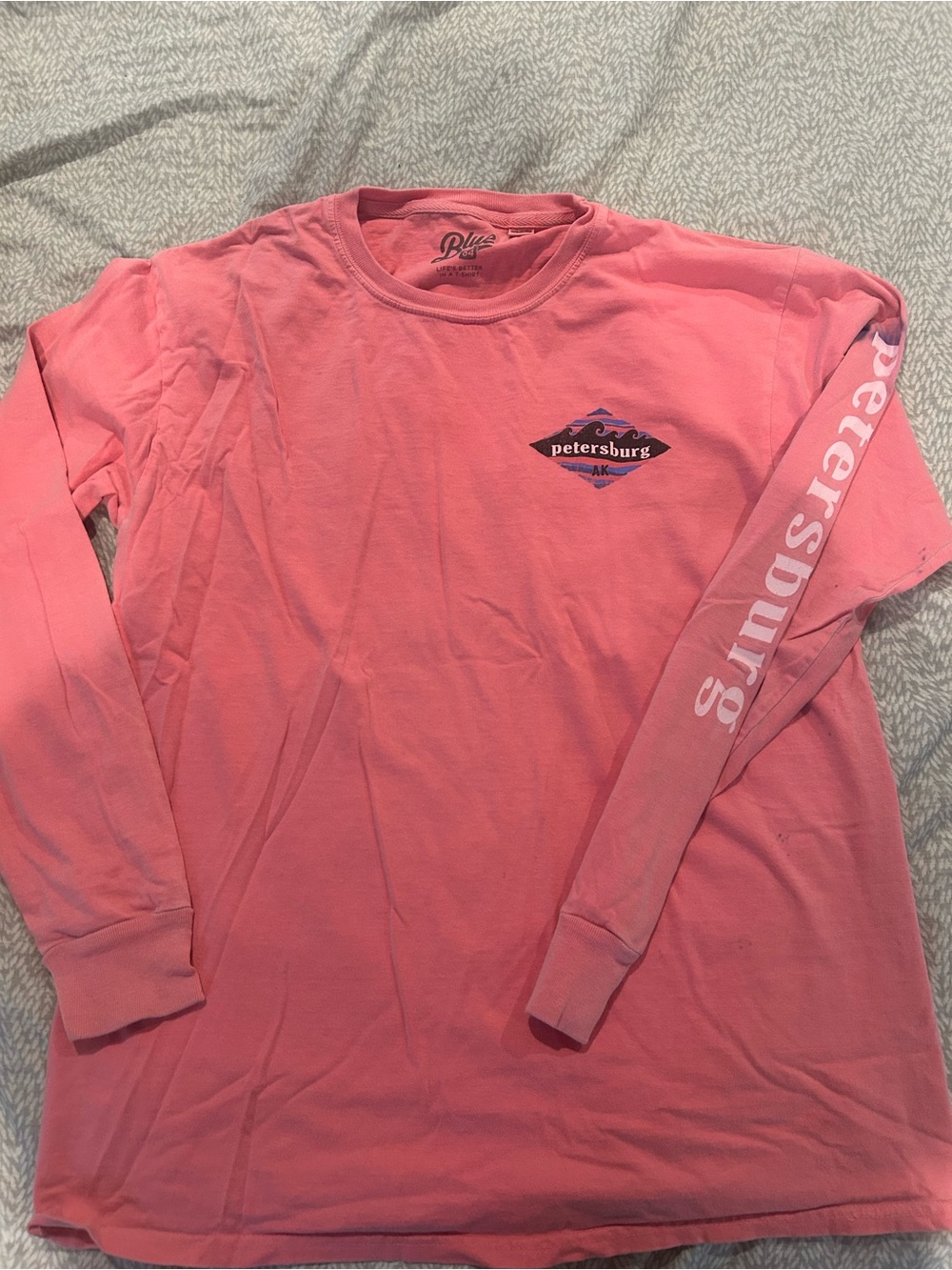 Blue 84 Pink Long Sleeve Petersburg Graphic Tee